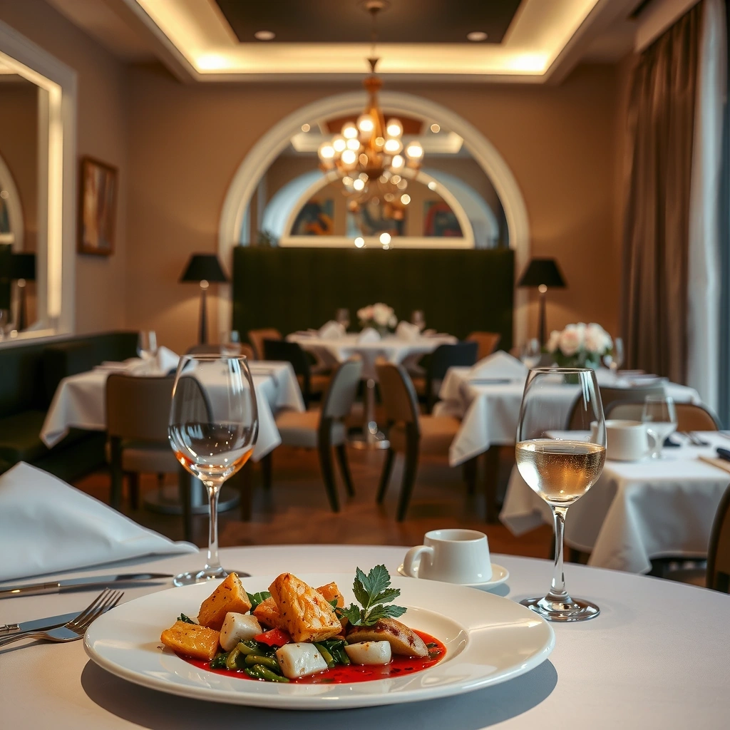 Fine dining restaurant bio sophistiqué